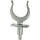 Rowlock 58mm with Rowlock Holder 13mm Set Galvanized