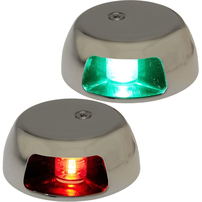 Port & Starboard LED Navigation Lights 69mm Up To 12m SS316