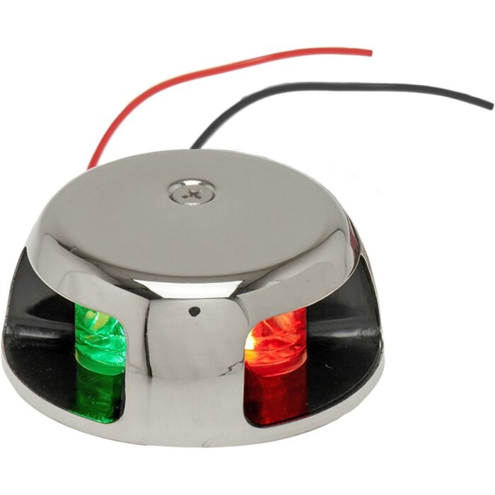 Combi Navigatielicht LED 69mm BB en SB Tot 12m Rvs