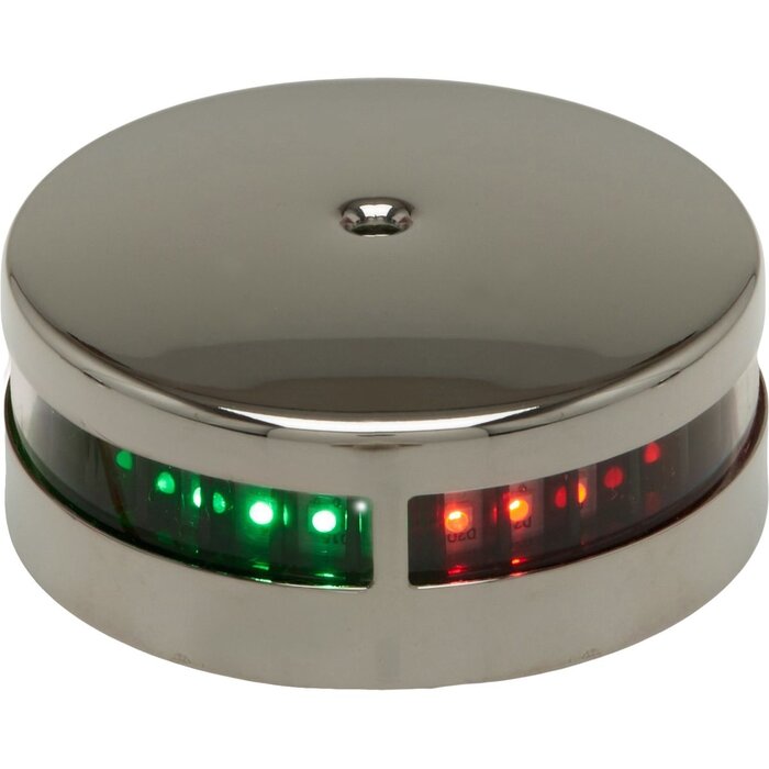 Bi-Colour LED Navigation light 76mm Up To 20m SS316