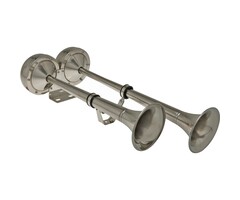 Rvs Scheepshoorn 12V 2-Tonig 115dB 47cm