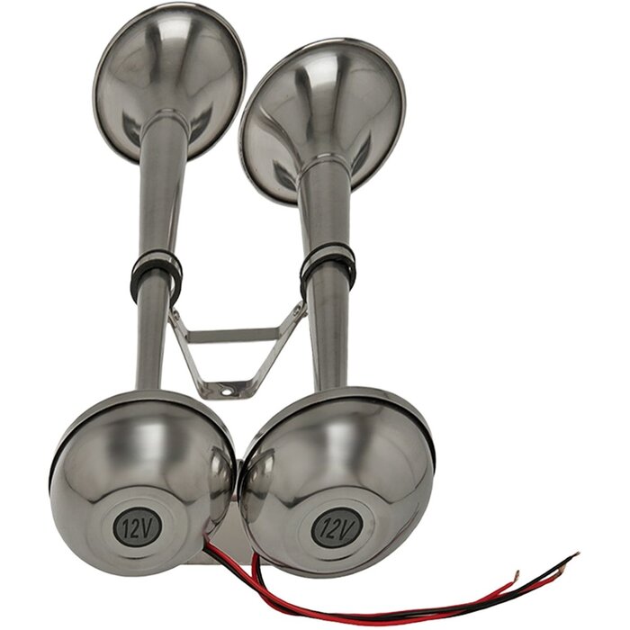 Dual Boat Horn 12V 115dB 47cm SS316