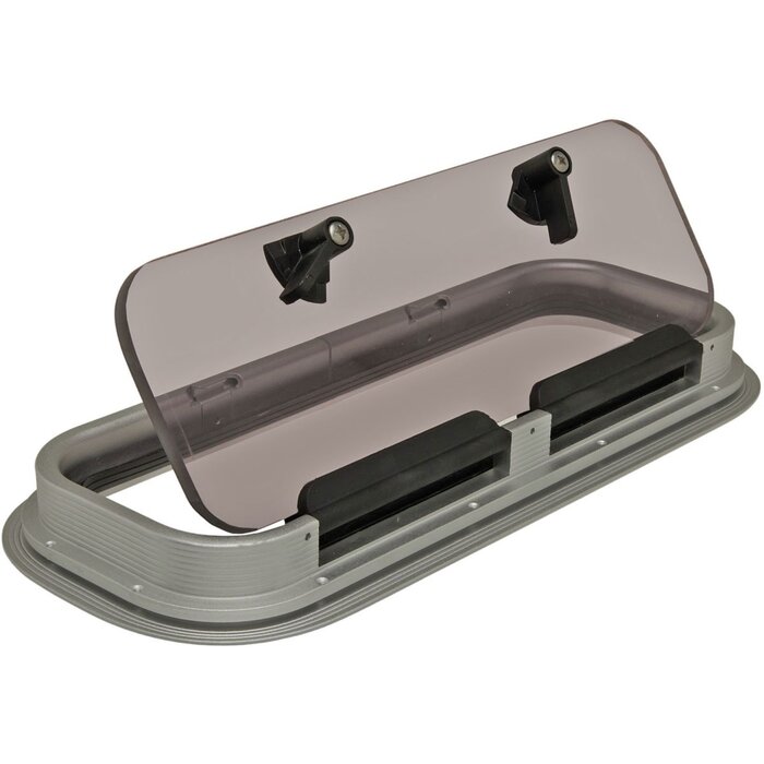 Porthole Rectangular 429x175mm Aluminium
