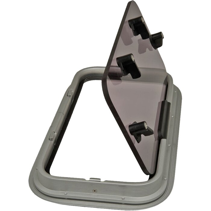 Porthole Rectangular 451x266mm Aluminium