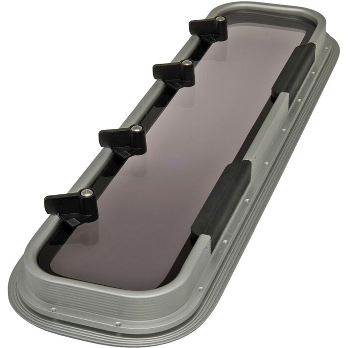 Porthole Rectangular 627x171mm Aluminium
