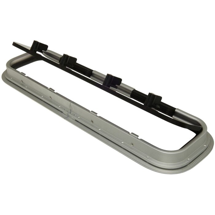 Porthole Rectangular 627x171mm Aluminium