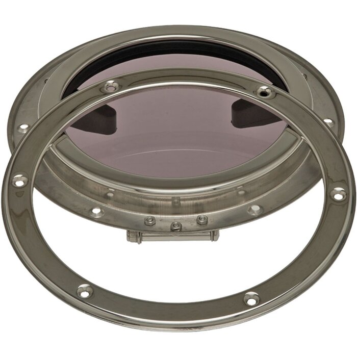 Patrijspoort Rvs Rond 184mm
