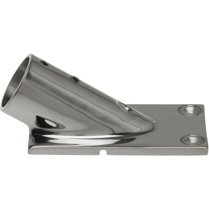 Rectangle Base 30 Degree for 25mm Boat Rail SS316