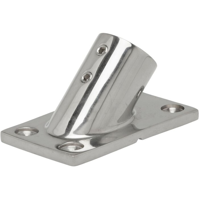 Rectangle Base 45 Degree for 22mm Boat Rail SS316