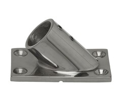 Rectangle Base 45 Degree for 25mm Boat Rail SS316