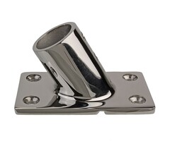 Rectangle Base 60 Degree for 22mm Boat Rail SS316