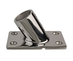 Rectangle Base 60 Degree for 25mm Boat Rail SS316