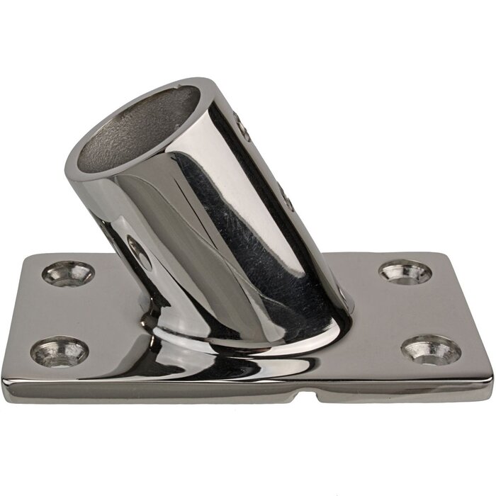 Rectangle Base 60 Degree for 25mm Boat Rail SS316