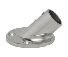 Round Base 45 Degree for 25mm Boat Rail SS316