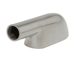 Boat Rail End Fitting 22mm 90 Degree 50mm Height SS316