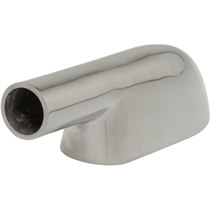 Boat Rail End Fitting 22mm 90 Degree 50mm Height SS316