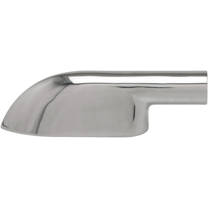 Boat Rail End Fitting 22mm 90 Degree 50mm Height SS316