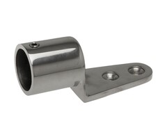 Railinghouder Eindstuk 25mm 90 graden 39mm Hoog Rvs