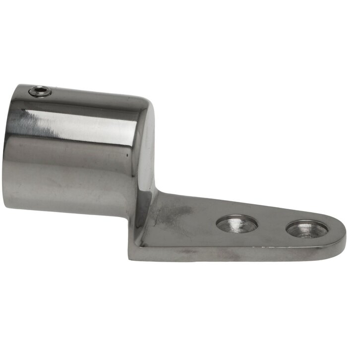 Railinghouder Eindstuk 25mm 90 graden 39mm Hoog Rvs