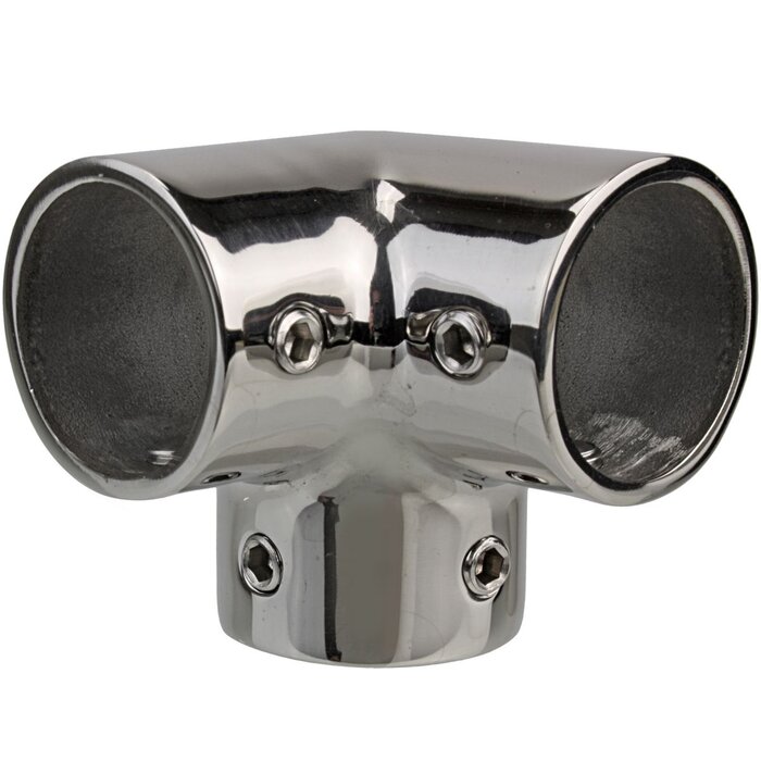 Railingbeslag 25mm 3-Weg Rvs