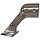 Boat Rail End Fitting 22mm 60 Degree 67mm Height SS316