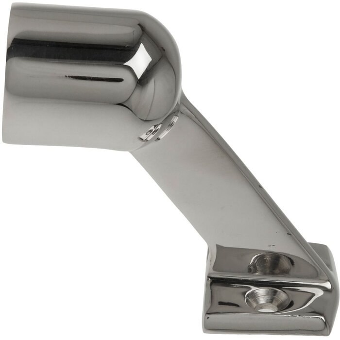 Railinghouder Eindstuk 25mm 60 graden 70mm Hoog Rvs