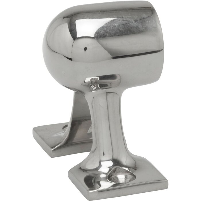 Railinghouder Eindstuk 25mm 90 graden 60mm Hoog Rvs