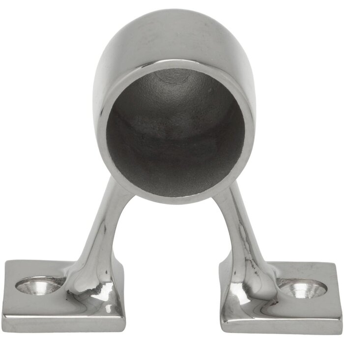 Railinghouder Eindstuk 25mm 90 graden 60mm Hoog Rvs