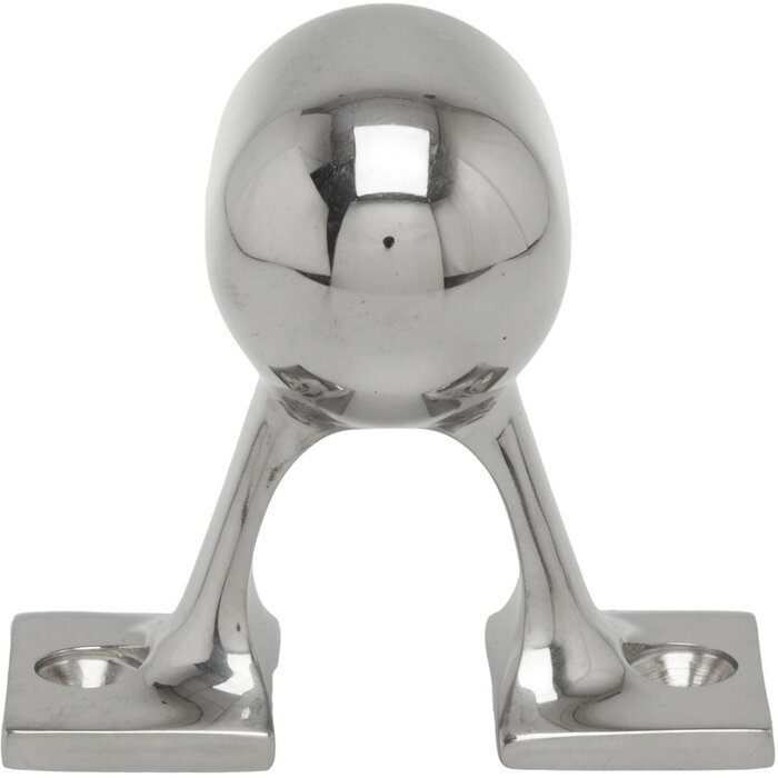 Railinghouder Eindstuk 25mm 90 graden 60mm Hoog Rvs