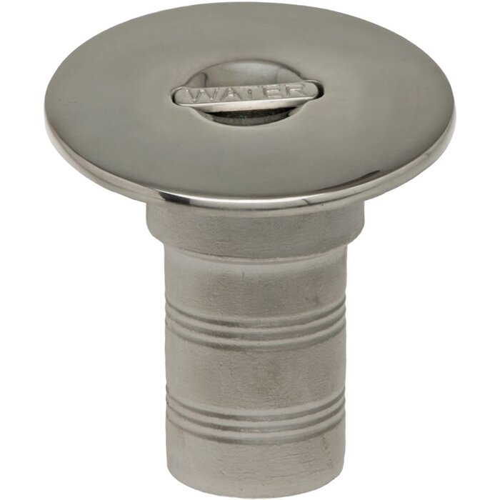 Dekvuldop Water met Verzonken Hendel 38mm Rvs