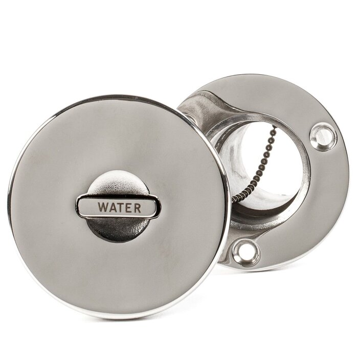 Dekvuldop Water met Verzonken Hendel 38mm Rvs