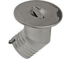 Dekvuldop Water 45 graden met Verzonken Hendel 50mm Rvs