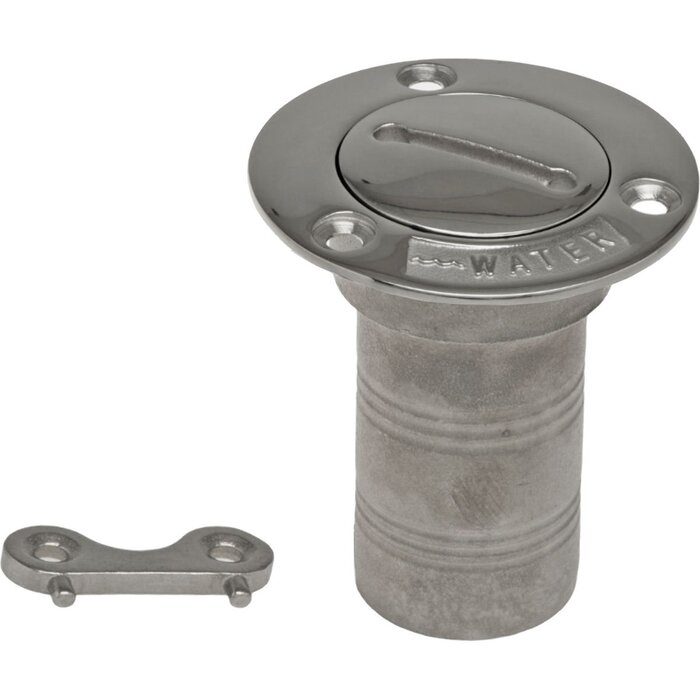 Dekvuldop Water 38mm Rvs