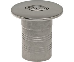Dekvuldop Water met Verzonken Hendel 50mm Rvs