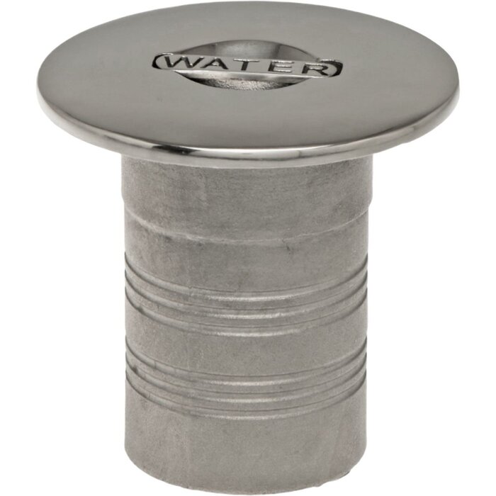 Dekvuldop Water met Verzonken Hendel 50mm Rvs