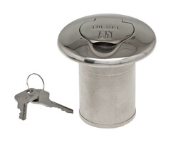 Deck Filler Diesel with Lock 50mm SS316