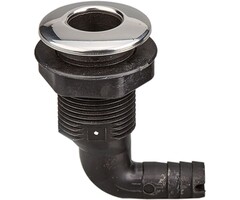 Through Hull Fitting 90 Degrees 25mm Nylon & SS316