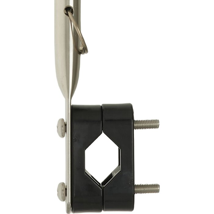 Boat Flag Pole 39cm with Holder for 22-25mm Boat Rail SS316