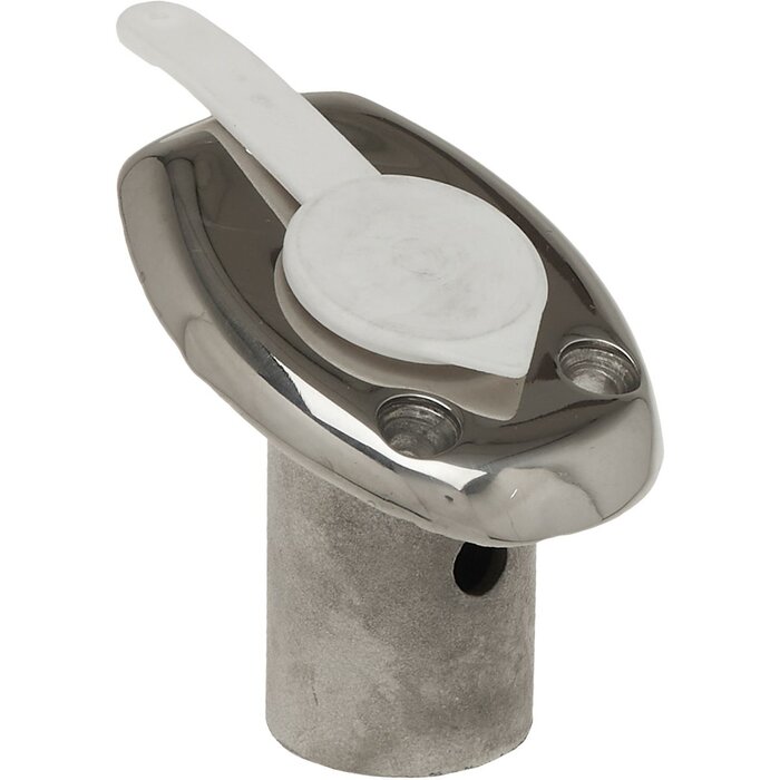 Rvs Vlaggenstokhouder Boot 20mm Inbouw 70 graden