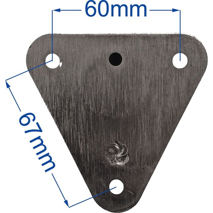 Scepterpot voor 25mm 90 graden Rvs