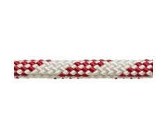 6mm Polyester Rope Double Braided White-Red