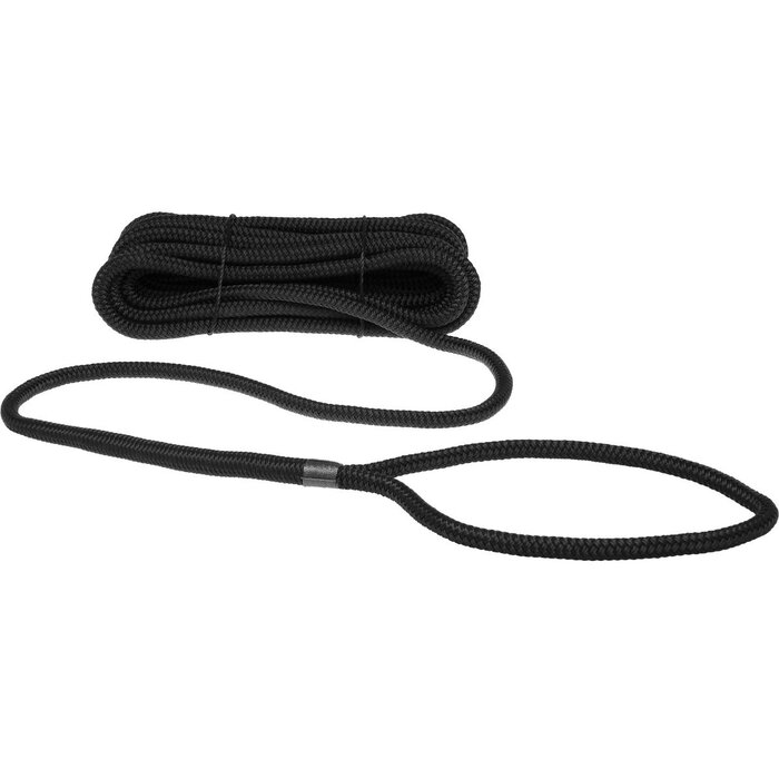 14mm x 6m Mooring Line with Loop Deluxe Polyester Black