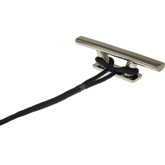 14mm x 10m Landvast met Lus Deluxe Polyester Zwart