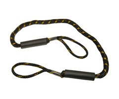 Bungee Dock Line with Double Loop 120-175cm Black-Yellow