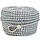 10mm x 50m Anchor Rope with SS316 Thimble Polyester White-Black