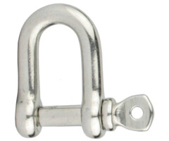 6mm D-Shackle SS316