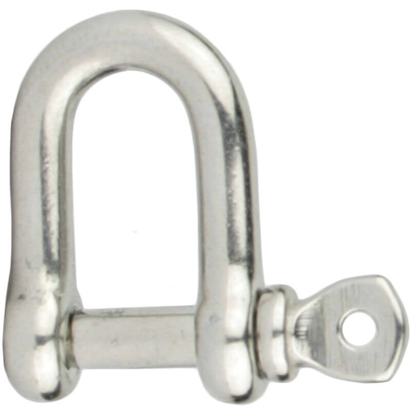 6mm D-Shackle SS316