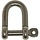 8mm D-Sluiting met Captive Pin Rvs