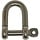 10mm Captive Pin D-Shackle SS316