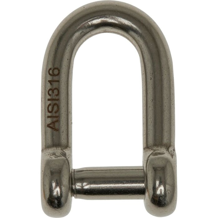 6mm D-Shackle with Hex Key SS316